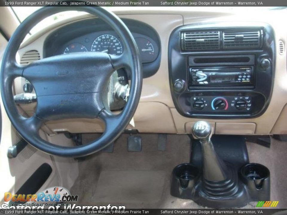 1999 Ford Ranger XLT Regular Cab Jalapeno Green Metallic / Medium Prairie Tan Photo #18