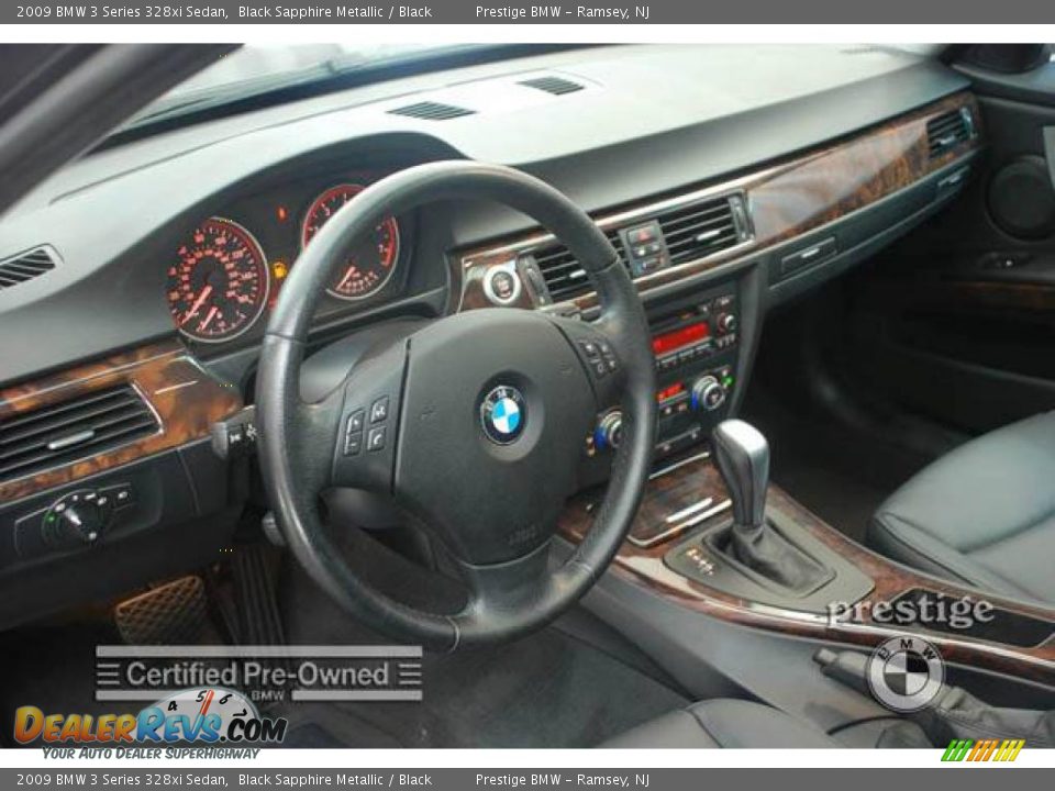 2009 BMW 3 Series 328xi Sedan Black Sapphire Metallic / Black Photo #13