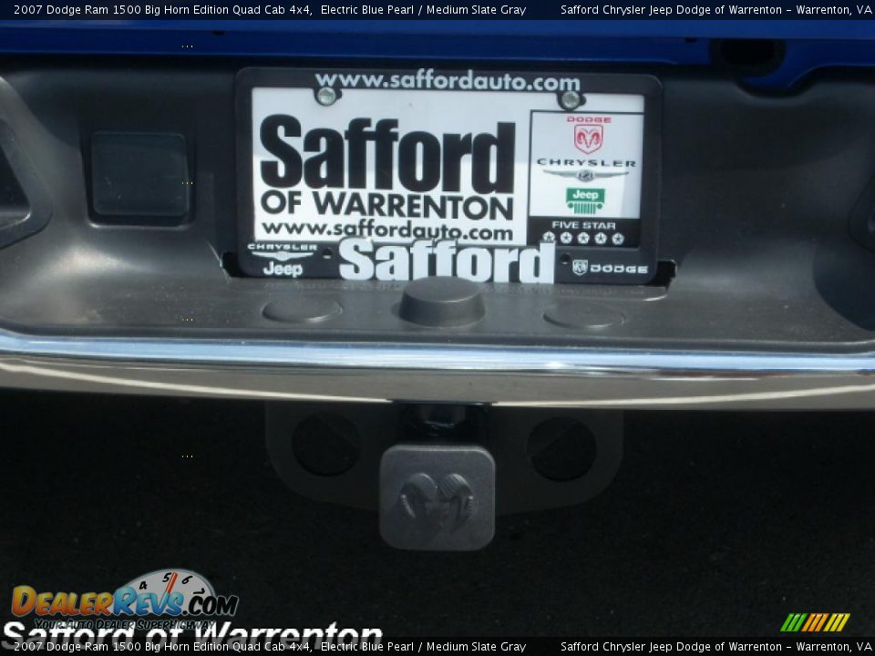 2007 Dodge Ram 1500 Big Horn Edition Quad Cab 4x4 Electric Blue Pearl / Medium Slate Gray Photo #5
