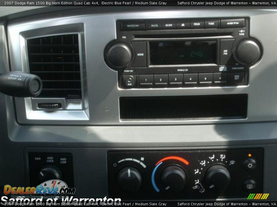 2007 Dodge Ram 1500 Big Horn Edition Quad Cab 4x4 Electric Blue Pearl / Medium Slate Gray Photo #10