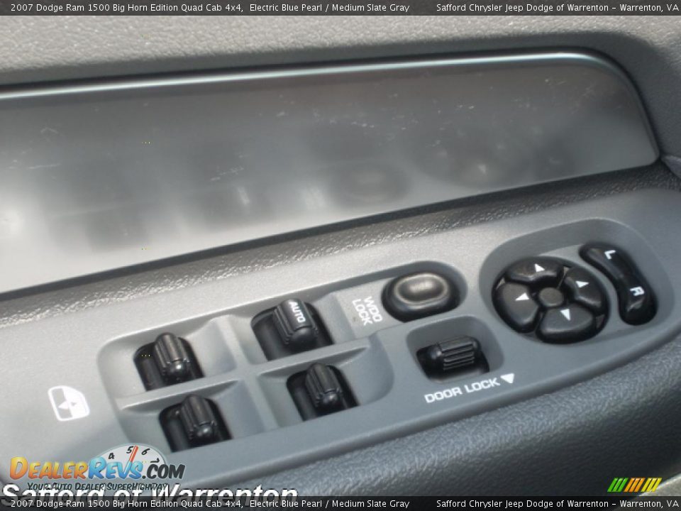 2007 Dodge Ram 1500 Big Horn Edition Quad Cab 4x4 Electric Blue Pearl / Medium Slate Gray Photo #14