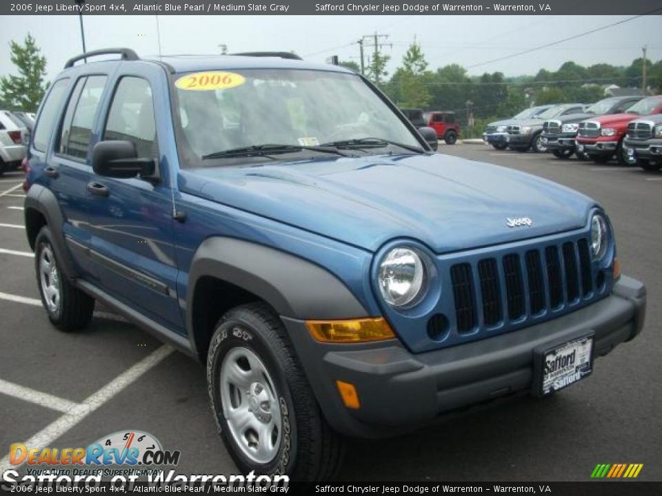 2006 Jeep Liberty Sport 4x4 Atlantic Blue Pearl / Medium Slate Gray Photo #2
