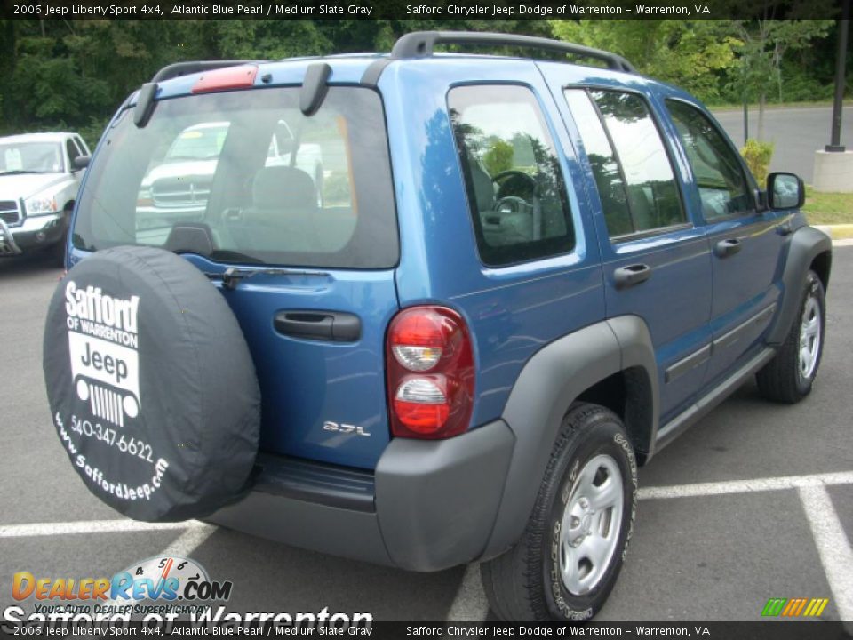 2006 Jeep Liberty Sport 4x4 Atlantic Blue Pearl / Medium Slate Gray Photo #3