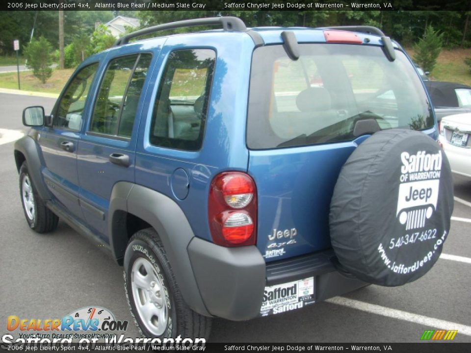 2006 Jeep Liberty Sport 4x4 Atlantic Blue Pearl / Medium Slate Gray Photo #4