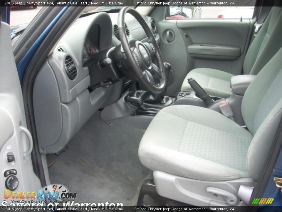2006 Jeep Liberty Sport 4x4 Atlantic Blue Pearl / Medium Slate Gray Photo #5