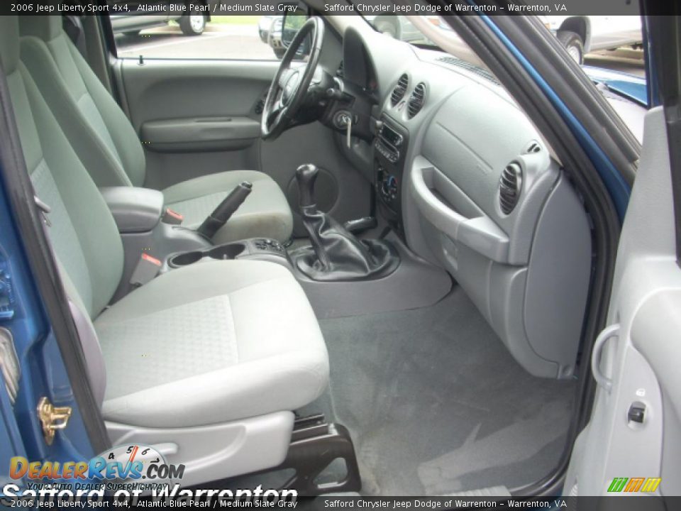 2006 Jeep Liberty Sport 4x4 Atlantic Blue Pearl / Medium Slate Gray Photo #8