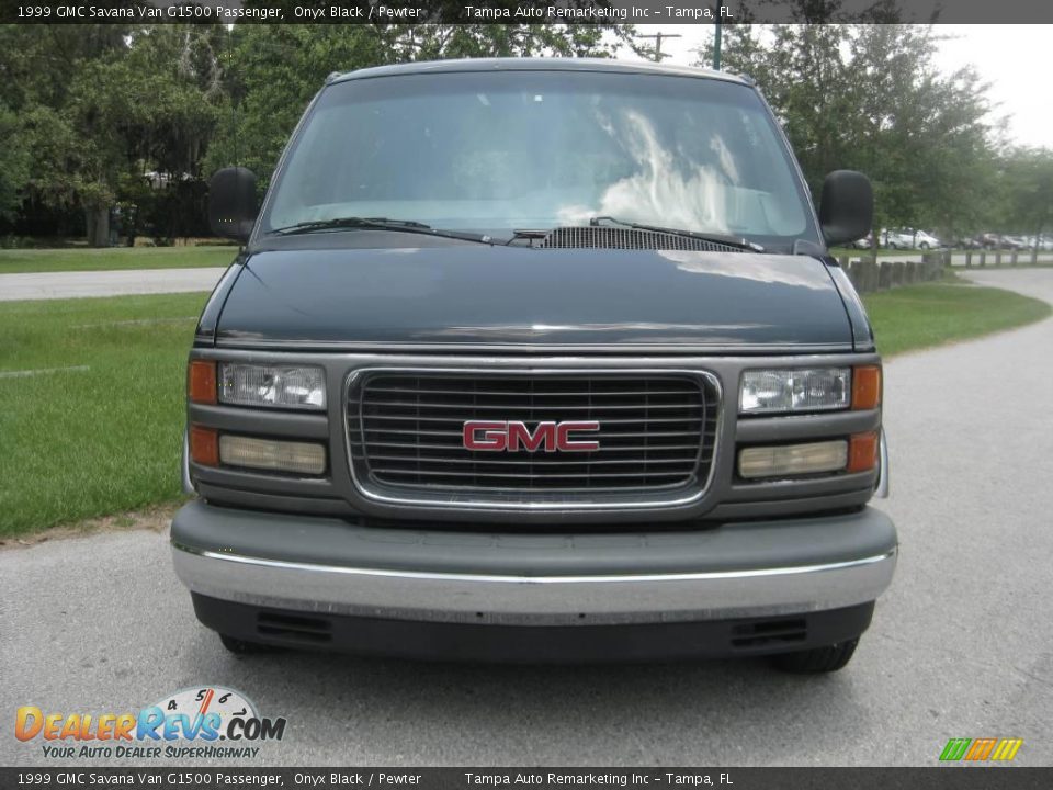 1999 GMC Savana Van G1500 Passenger Onyx Black / Pewter Photo #1