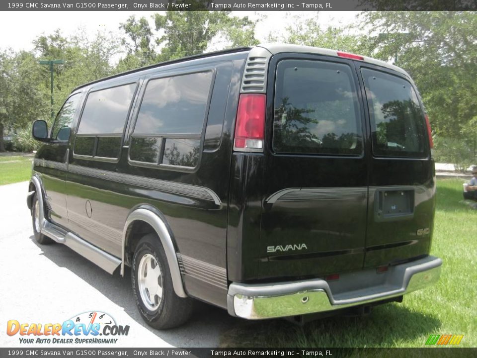 1999 GMC Savana Van G1500 Passenger Onyx Black / Pewter Photo #10