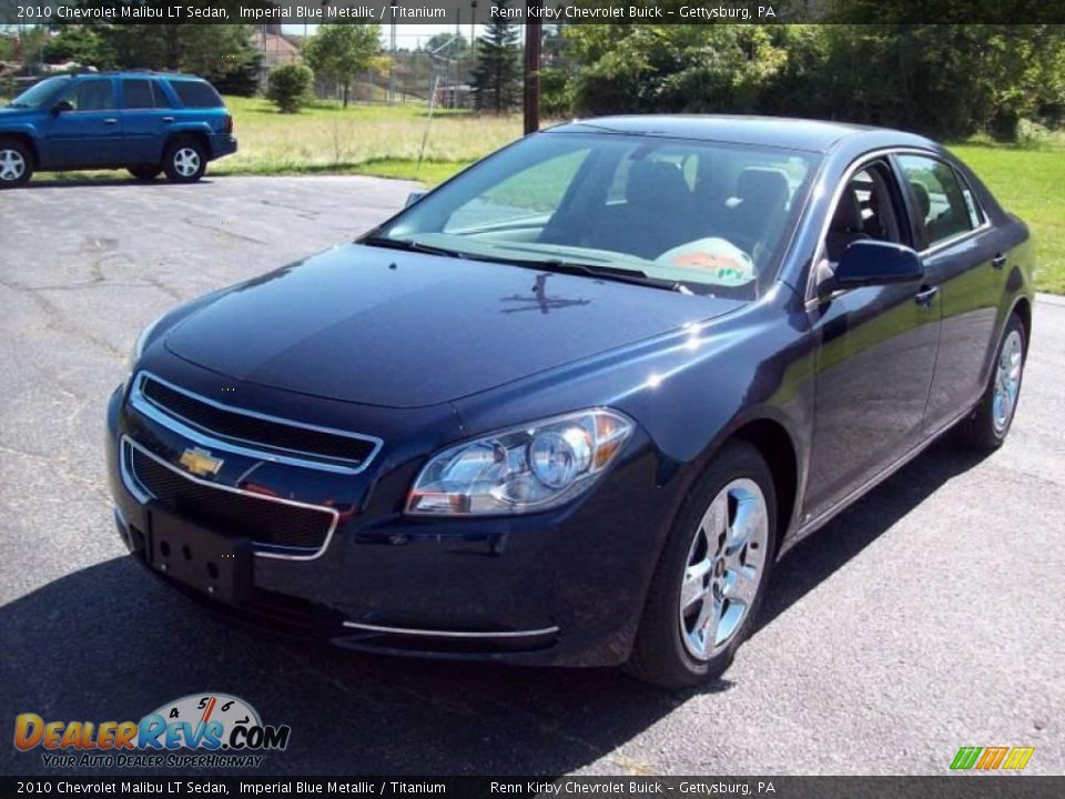 2010 Chevrolet Malibu LT Sedan Imperial Blue Metallic / Titanium Photo #2