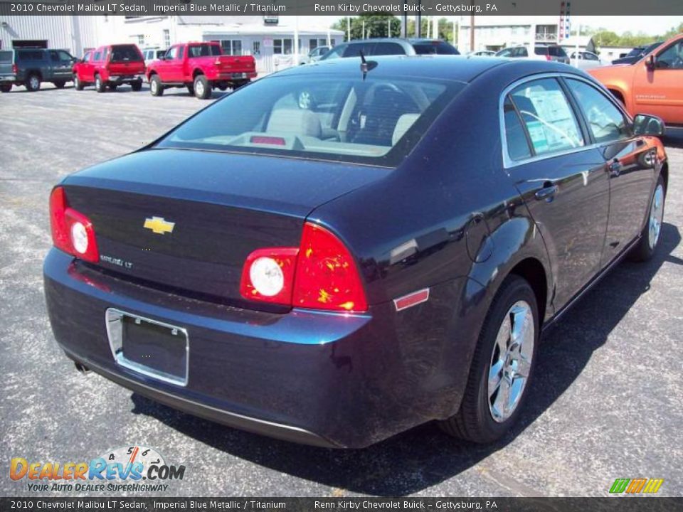 2010 Chevrolet Malibu LT Sedan Imperial Blue Metallic / Titanium Photo #3