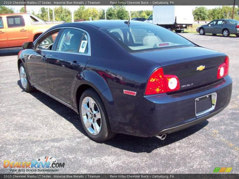2010 Chevrolet Malibu LT Sedan Imperial Blue Metallic / Titanium Photo #4