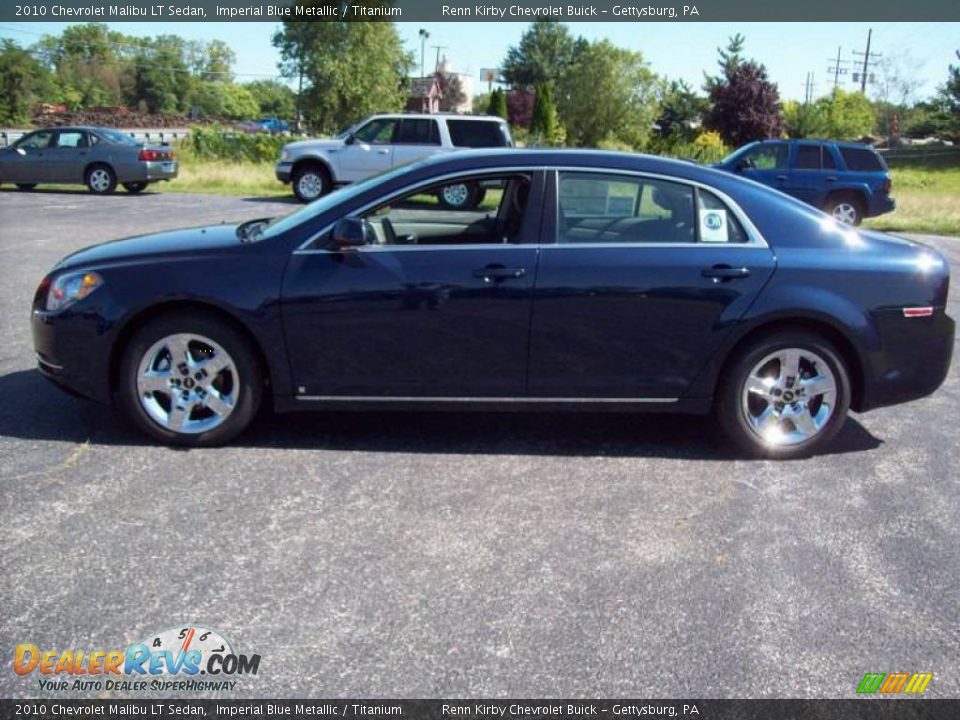 2010 Chevrolet Malibu LT Sedan Imperial Blue Metallic / Titanium Photo #6