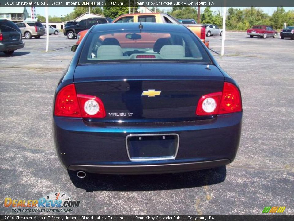 2010 Chevrolet Malibu LT Sedan Imperial Blue Metallic / Titanium Photo #7