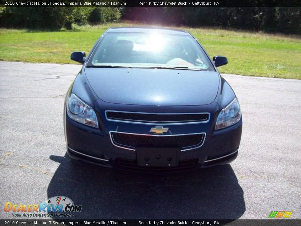 2010 Chevrolet Malibu LT Sedan Imperial Blue Metallic / Titanium Photo #9