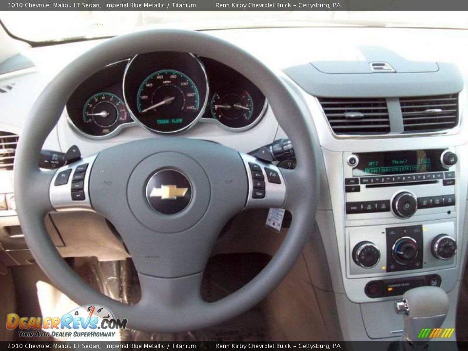 2010 Chevrolet Malibu LT Sedan Imperial Blue Metallic / Titanium Photo #22