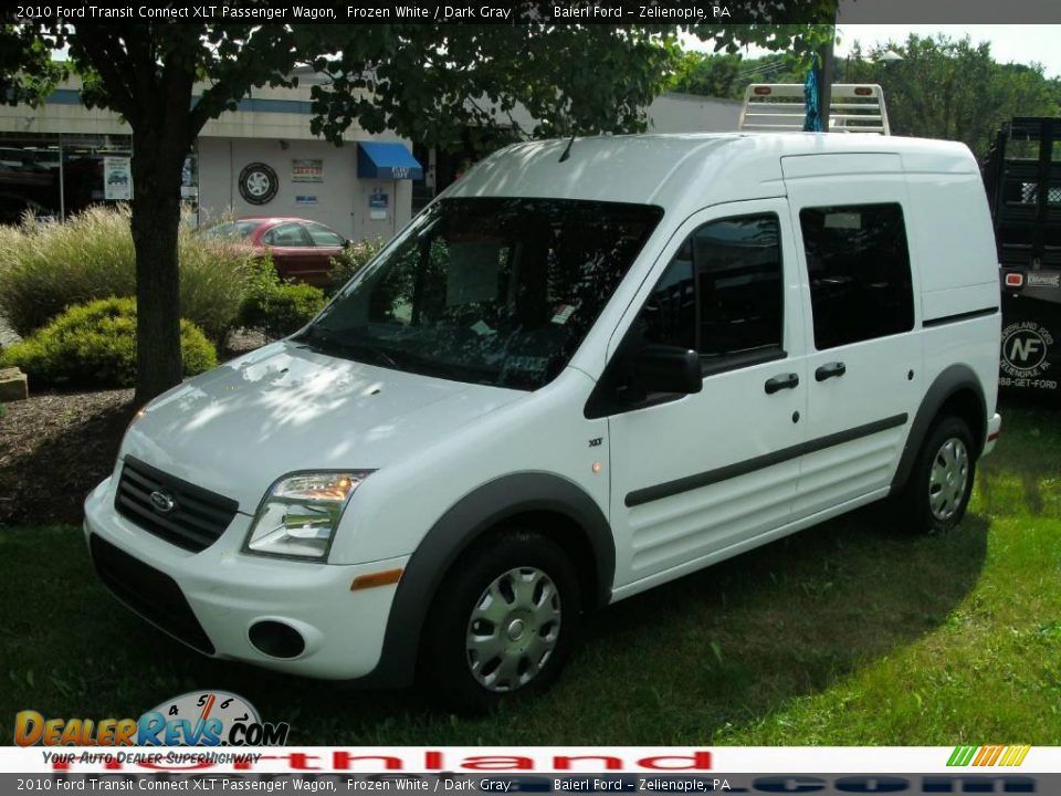 2010 Ford Transit Connect XLT Passenger Wagon Frozen White / Dark Gray Photo #2