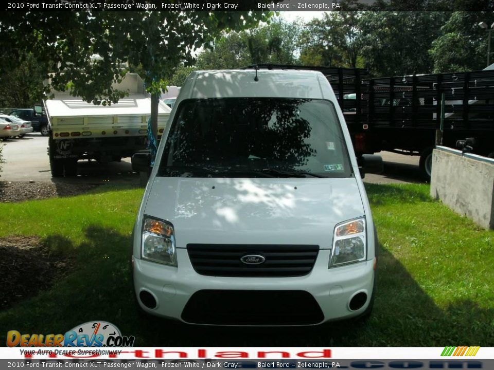 2010 Ford Transit Connect XLT Passenger Wagon Frozen White / Dark Gray Photo #3
