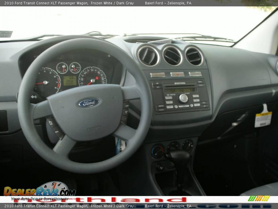 2010 Ford Transit Connect XLT Passenger Wagon Frozen White / Dark Gray Photo #14