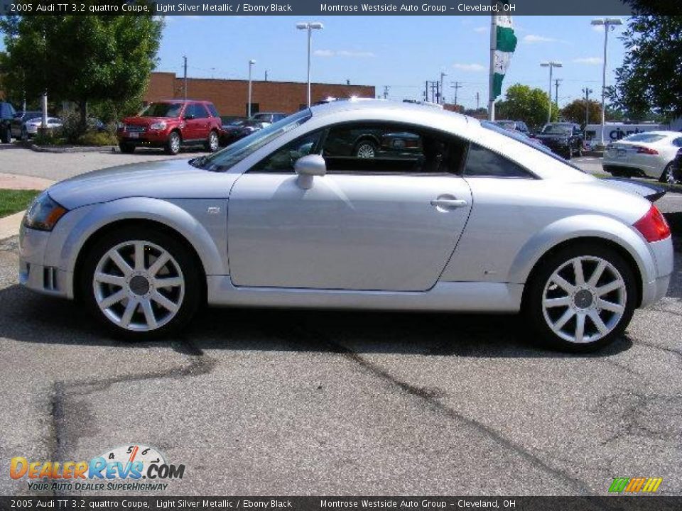 2005 Audi TT 3.2 quattro Coupe Light Silver Metallic / Ebony Black Photo #2