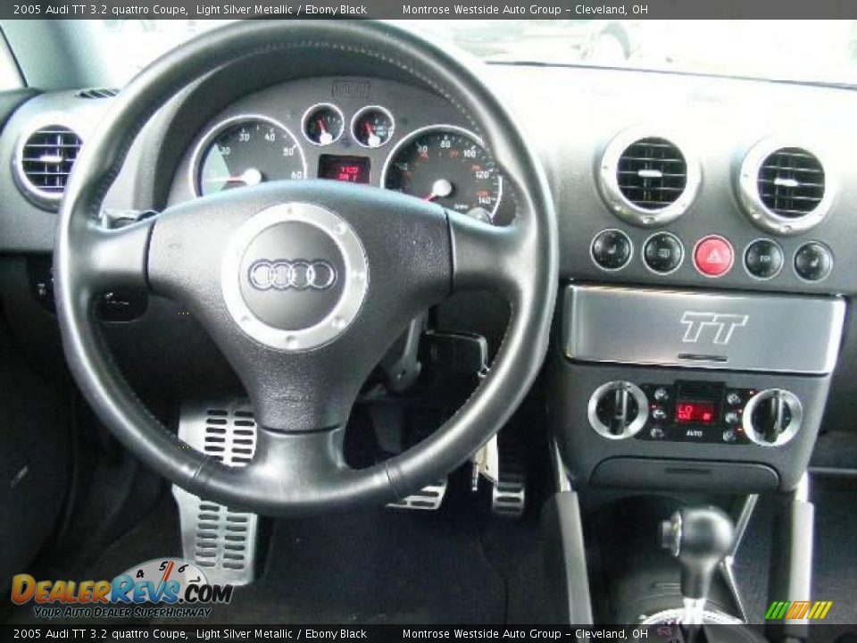 2005 Audi TT 3.2 quattro Coupe Light Silver Metallic / Ebony Black Photo #14