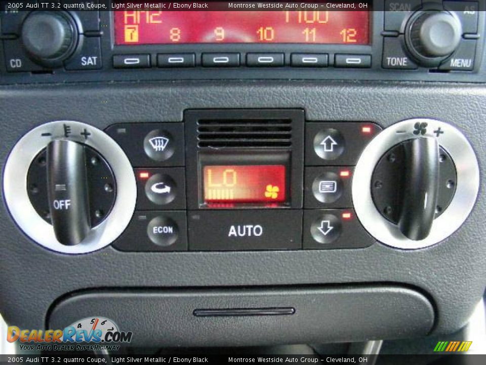 2005 Audi TT 3.2 quattro Coupe Light Silver Metallic / Ebony Black Photo #21