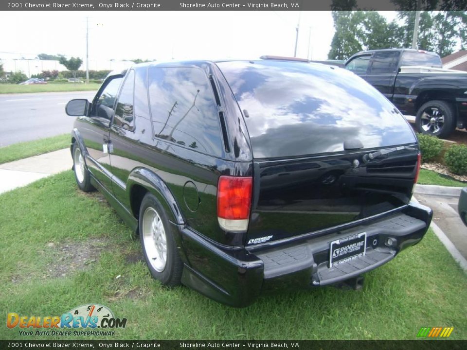 2001 Chevrolet Blazer Xtreme Onyx Black / Graphite Photo #4