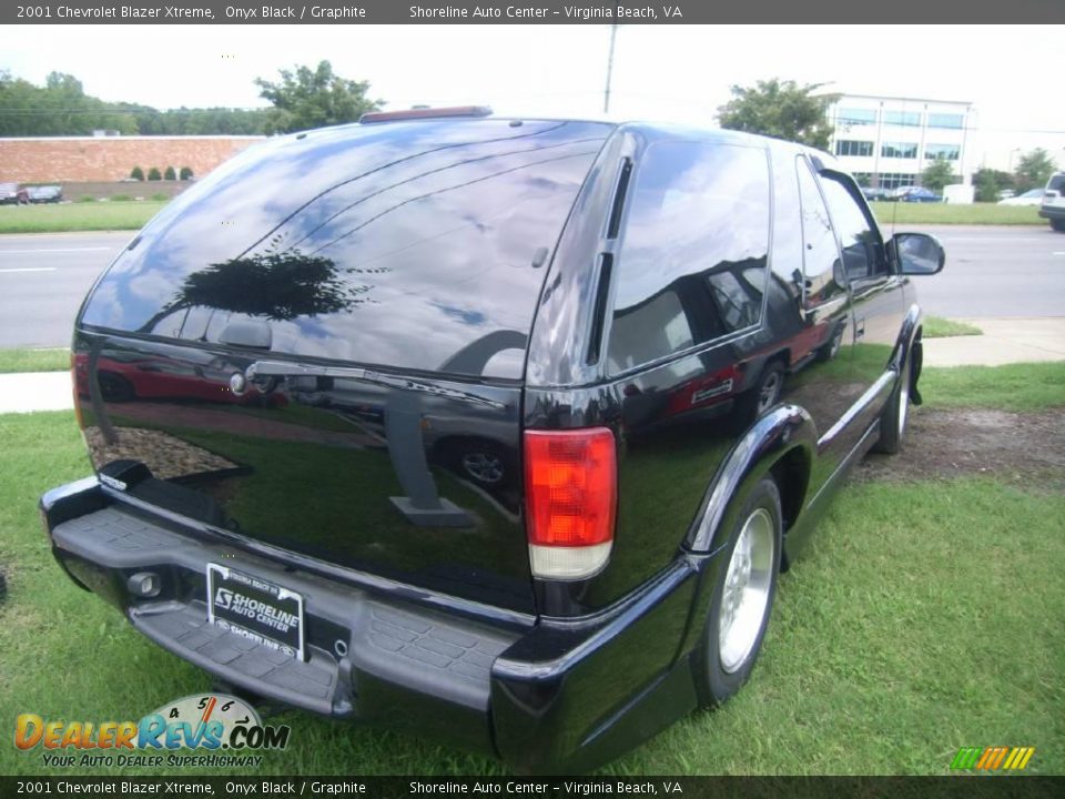 2001 Chevrolet Blazer Xtreme Onyx Black / Graphite Photo #6