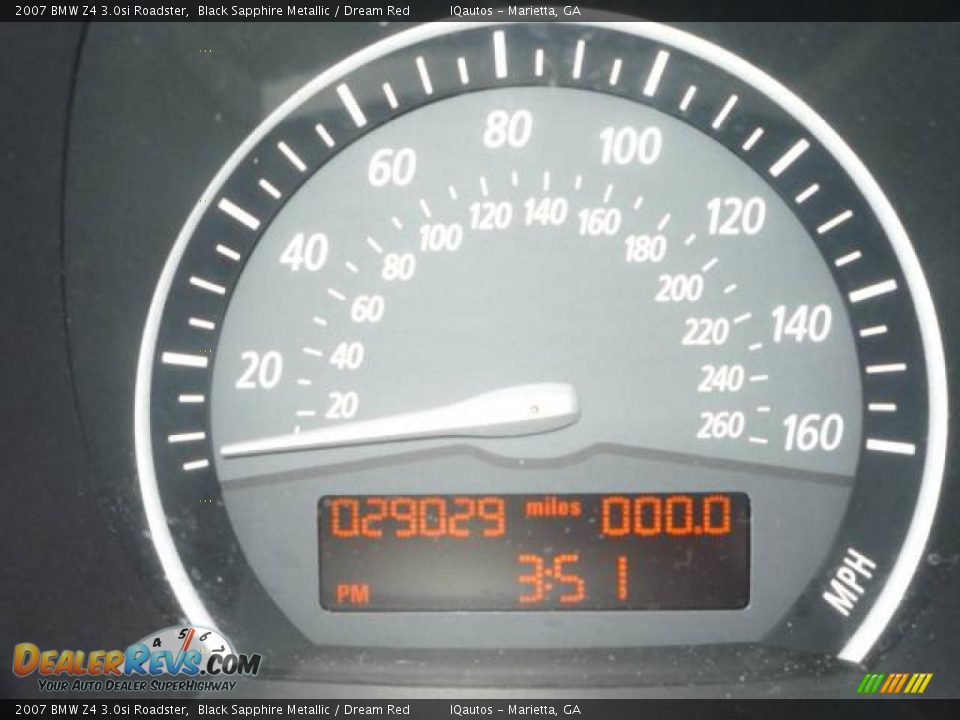 2007 BMW Z4 3.0si Roadster Black Sapphire Metallic / Dream Red Photo #19