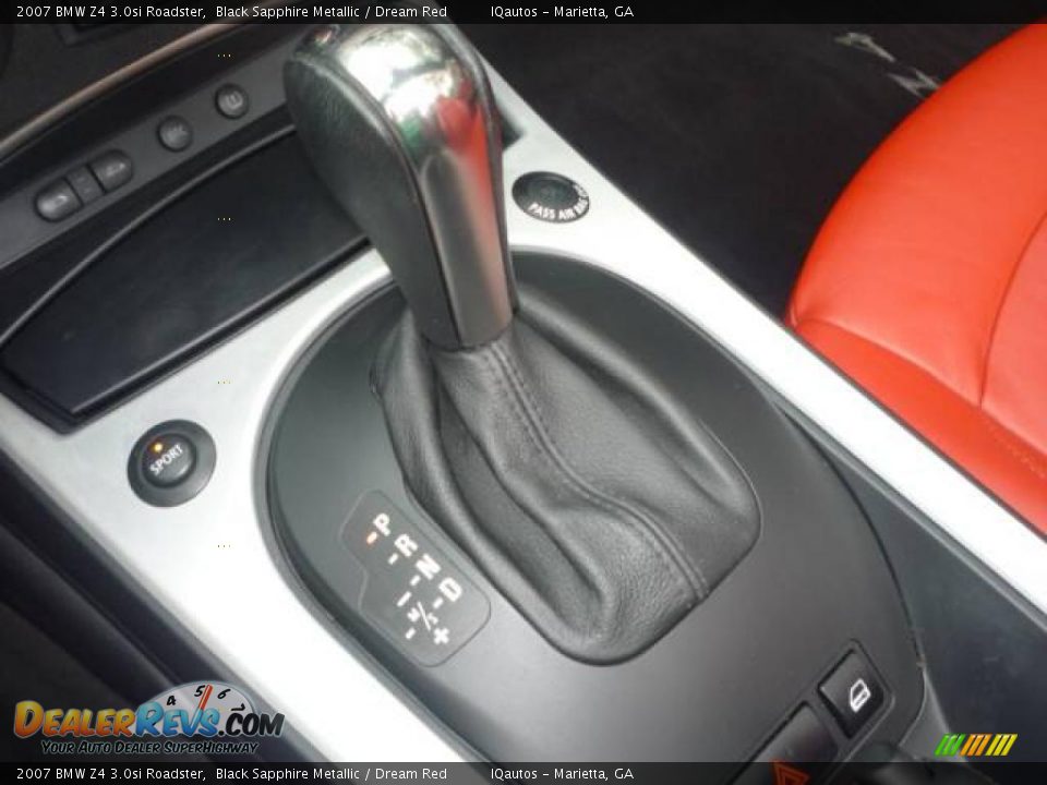2007 BMW Z4 3.0si Roadster Black Sapphire Metallic / Dream Red Photo #23