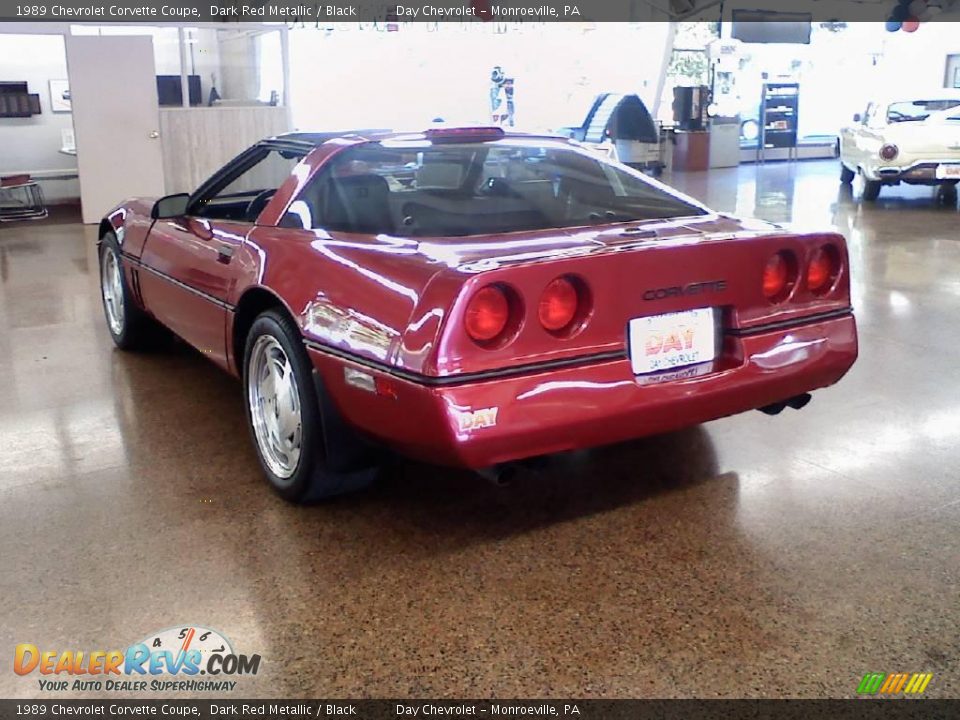 1989 Chevrolet Corvette Coupe Dark Red Metallic / Black Photo #3