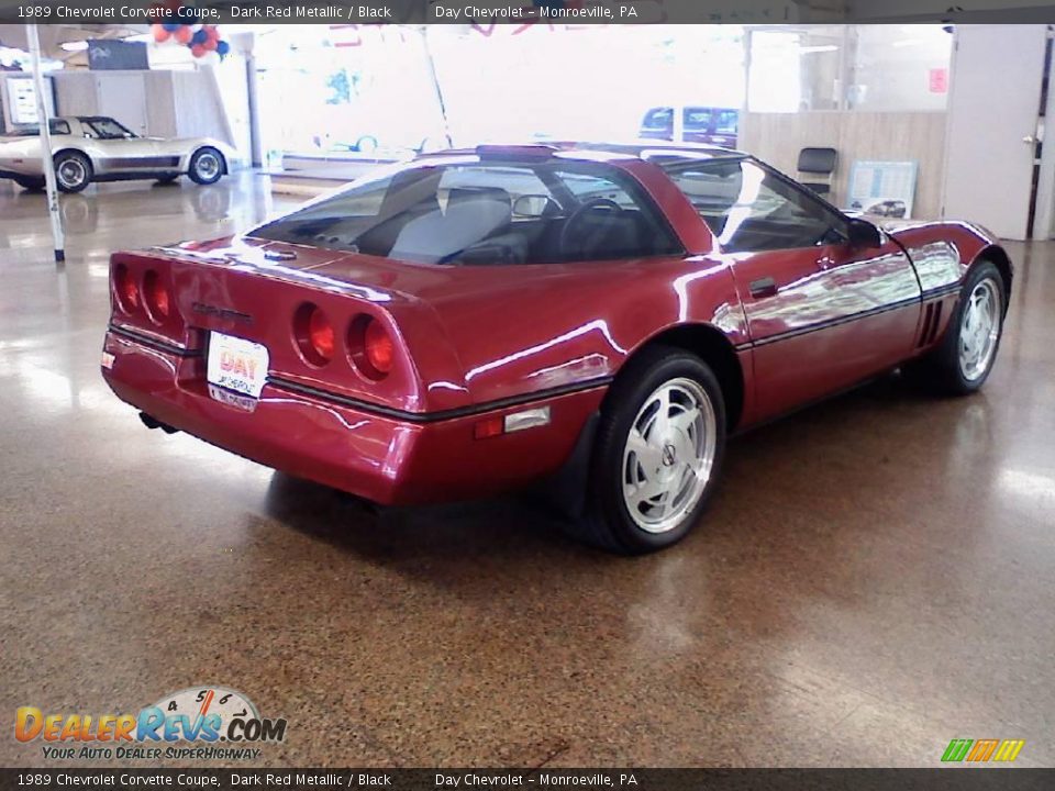 1989 Chevrolet Corvette Coupe Dark Red Metallic / Black Photo #5