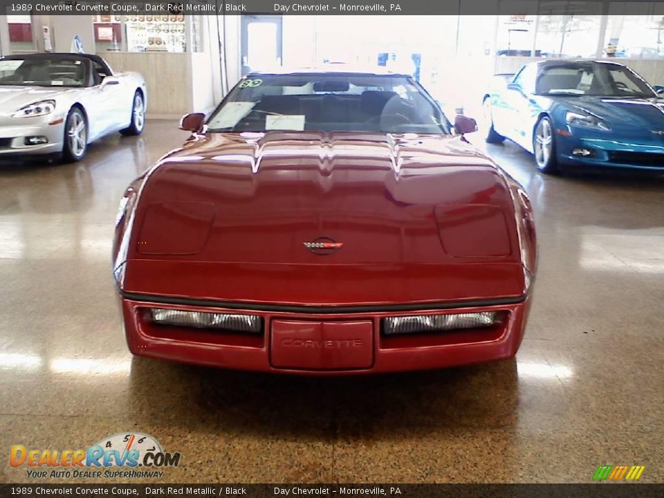 1989 Chevrolet Corvette Coupe Dark Red Metallic / Black Photo #7
