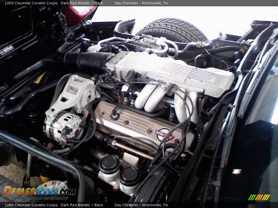 1989 Chevrolet Corvette Coupe Dark Red Metallic / Black Photo #19
