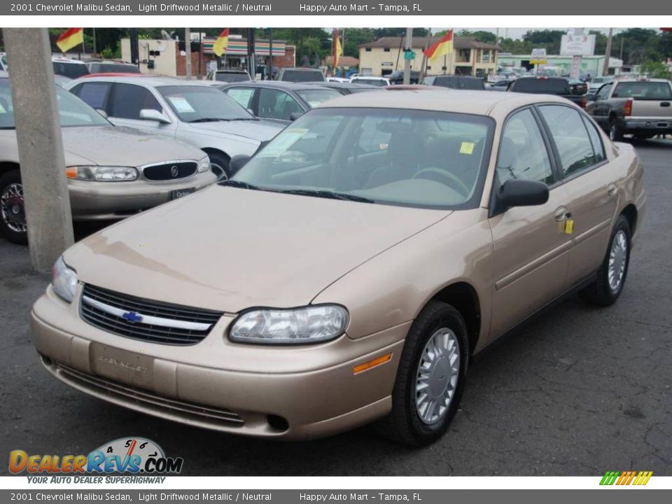 2001 Chevrolet Malibu Sedan Light Driftwood Metallic / Neutral Photo #1