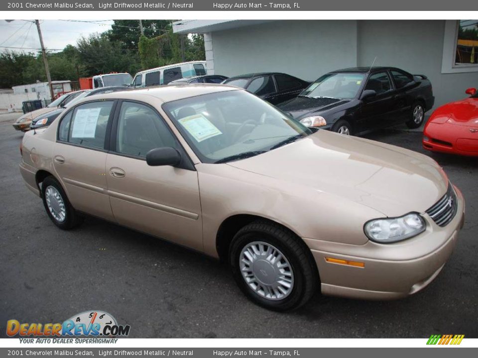 2001 Chevrolet Malibu Sedan Light Driftwood Metallic / Neutral Photo #2