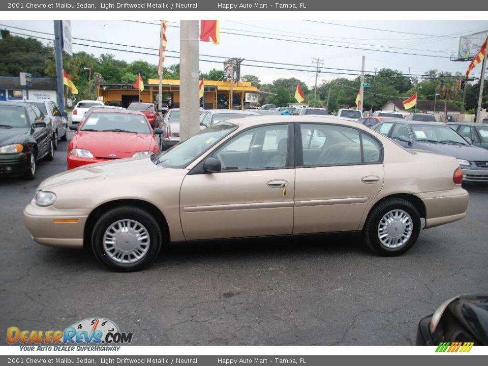 2001 Chevrolet Malibu Sedan Light Driftwood Metallic / Neutral Photo #3