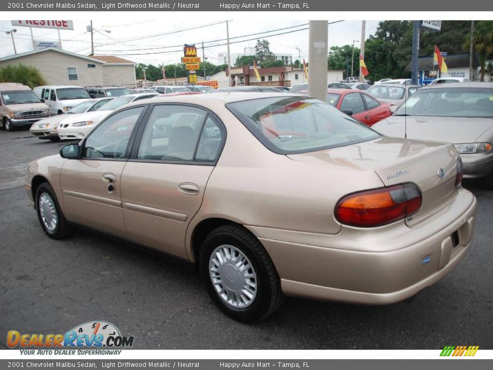 2001 Chevrolet Malibu Sedan Light Driftwood Metallic / Neutral Photo #4