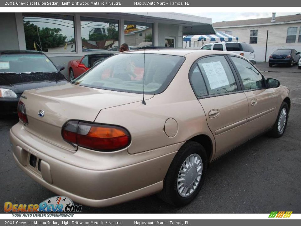 2001 Chevrolet Malibu Sedan Light Driftwood Metallic / Neutral Photo #6