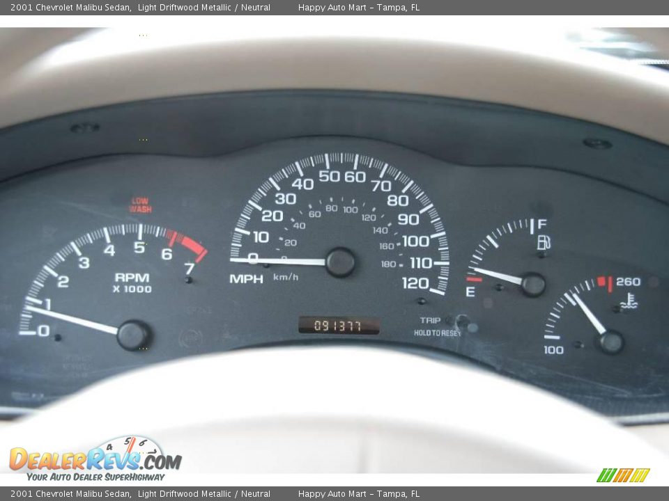 2001 Chevrolet Malibu Sedan Light Driftwood Metallic / Neutral Photo #11