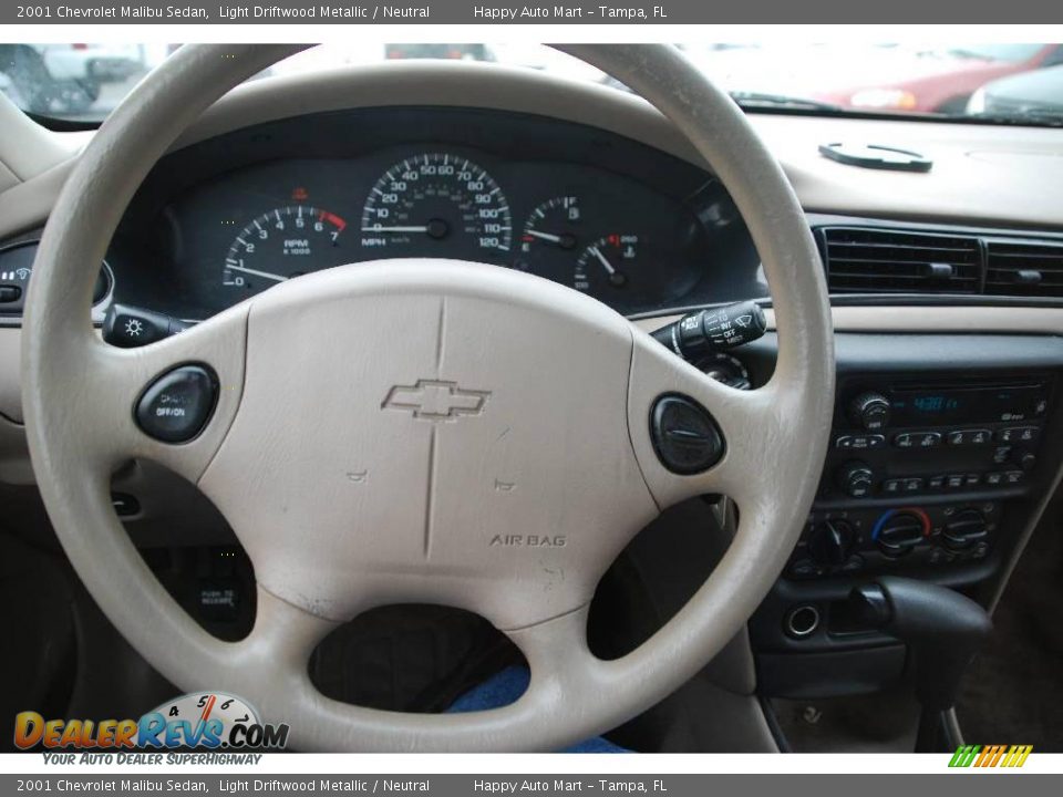2001 Chevrolet Malibu Sedan Light Driftwood Metallic / Neutral Photo #12