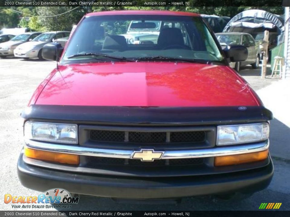 2003 Chevrolet S10 Extended Cab Dark Cherry Red Metallic / Graphite Photo #1