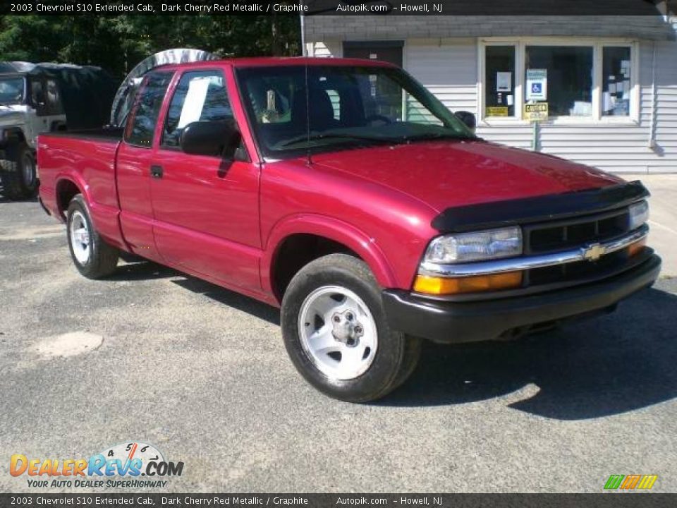 2003 Chevrolet S10 Extended Cab Dark Cherry Red Metallic / Graphite Photo #3