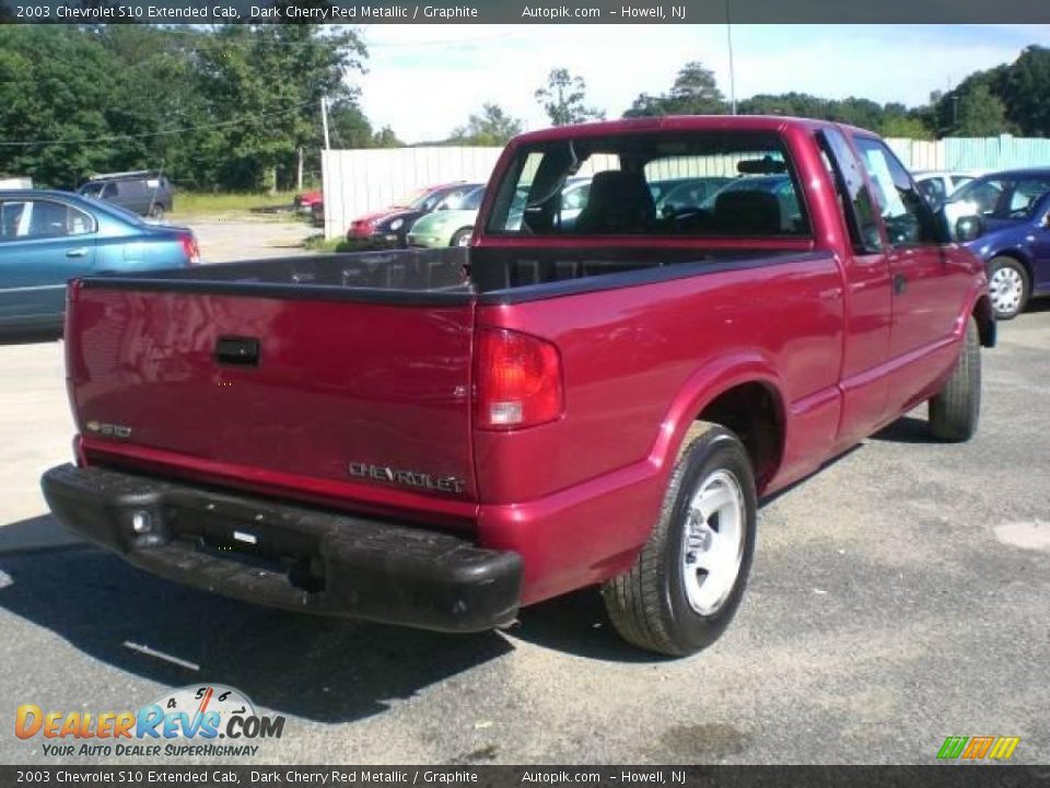 2003 Chevrolet S10 Extended Cab Dark Cherry Red Metallic / Graphite Photo #5