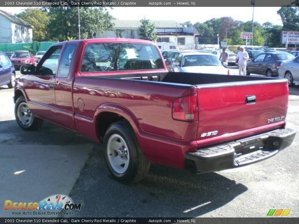 2003 Chevrolet S10 Extended Cab Dark Cherry Red Metallic / Graphite Photo #7