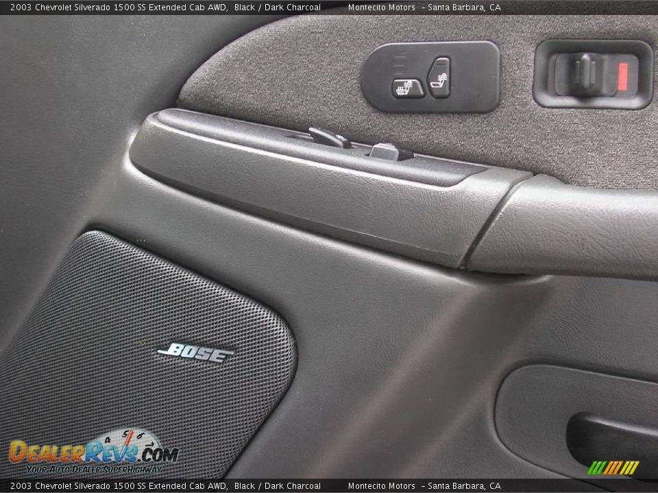 2003 Chevrolet Silverado 1500 SS Extended Cab AWD Black / Dark Charcoal Photo #9