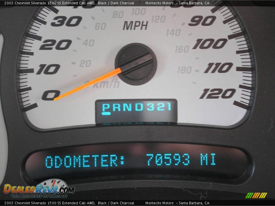 2003 Chevrolet Silverado 1500 SS Extended Cab AWD Black / Dark Charcoal Photo #10