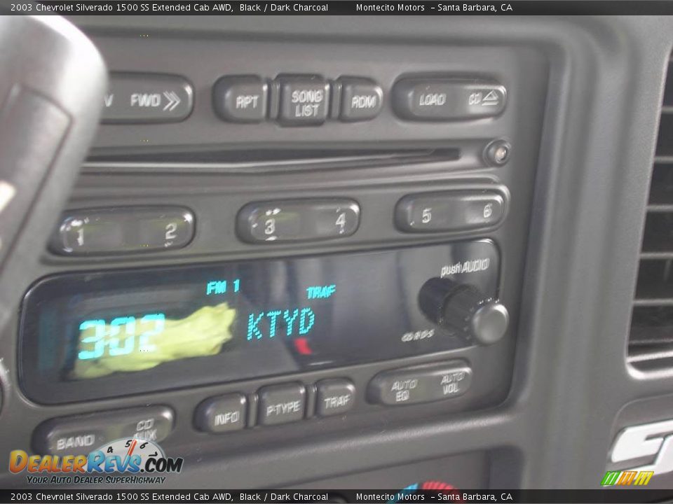 2003 Chevrolet Silverado 1500 SS Extended Cab AWD Black / Dark Charcoal Photo #11