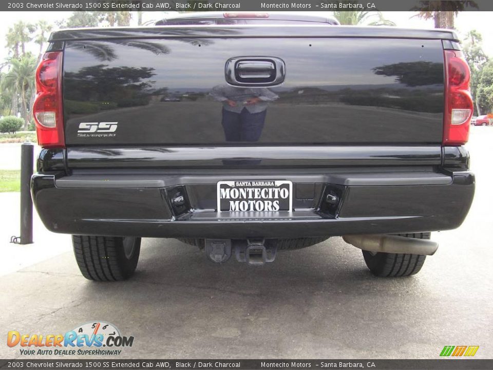 2003 Chevrolet Silverado 1500 SS Extended Cab AWD Black / Dark Charcoal Photo #15
