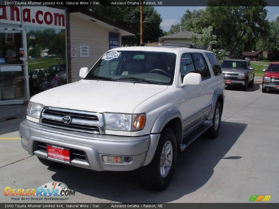 2000 Toyota 4Runner Limited 4x4 Natural White / Oak Photo #2