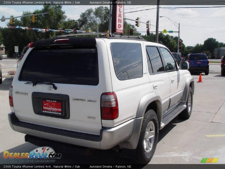 2000 Toyota 4Runner Limited 4x4 Natural White / Oak Photo #4